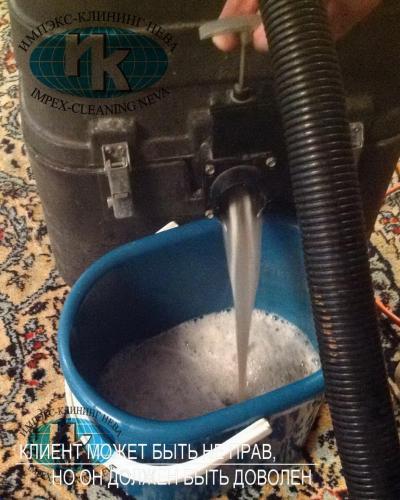 Чистка ковра без вывоза роторной машиной