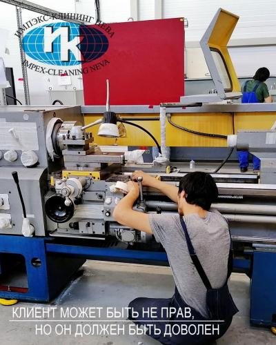 Подготовка станка к окрашиванию