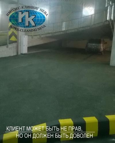 Уборка паркингов фото до и после