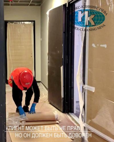 Уборка многоквартирного дома после строительства