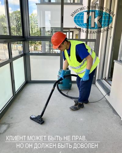 Уборка многоквартирного дома после строительства