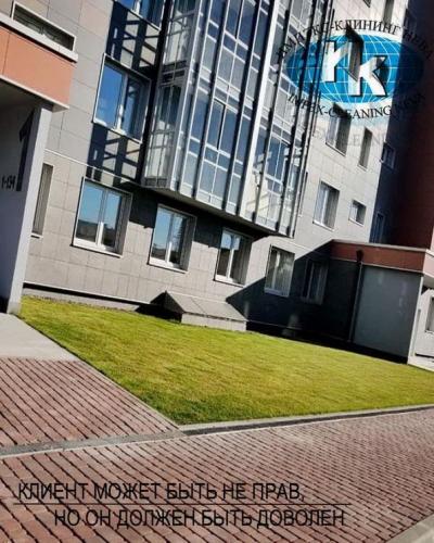 уборка прилегающей территории офиса в теплый период