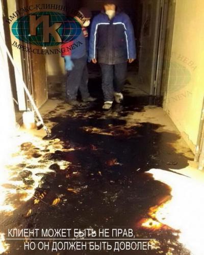 Уборка в многоквартирном жилом доме после ремонта