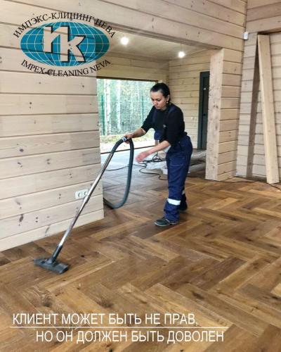 Клининг загородного дома после окончания строительства