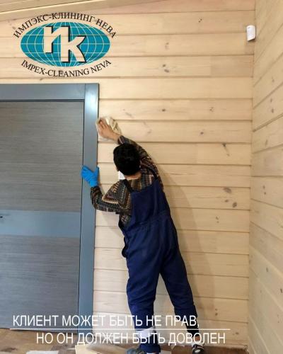 Клининг загородного дома после окончания строительства