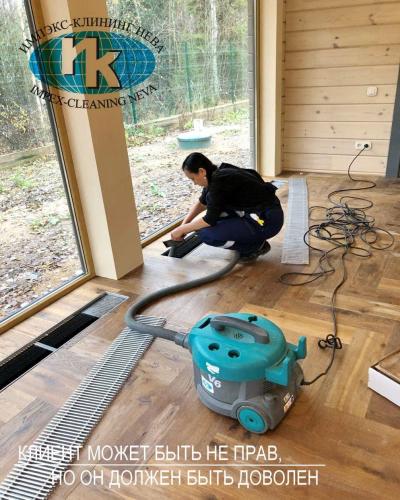 Клининг загородного дома после окончания строительства