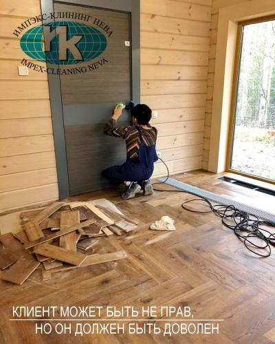 Клининг загородного дома после окончания строительства