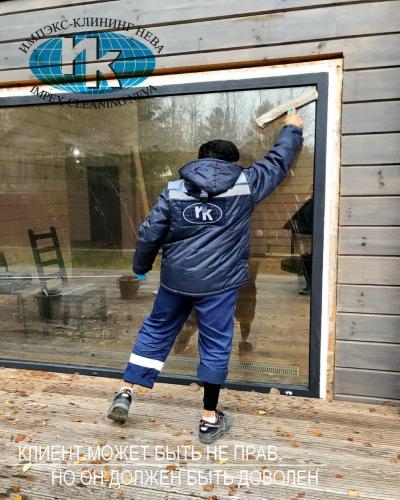 Клининг загородного дома после окончания строительства