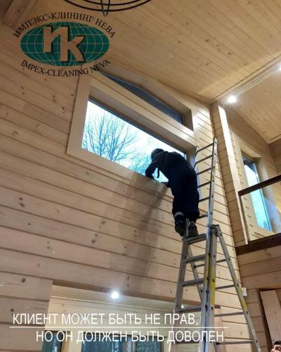 Клининг загородного дома после окончания строительства