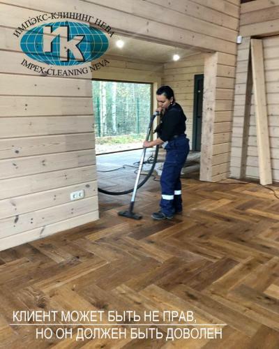 Клининг загородного дома после окончания строительства